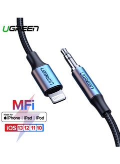 Ugreen UGREEN Lightning to 3.5mm Aux Cable Aluminum Shell with Braided 1m (Black)  - Image 2