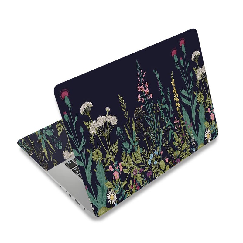 AIMSA Laptop Skin Sticker Decal 12 13 133 14 15 154 156 inch Laptop Art Decal Protector Notebook Netbook PC 156 Universal Vinyl Cover Flowers Plants