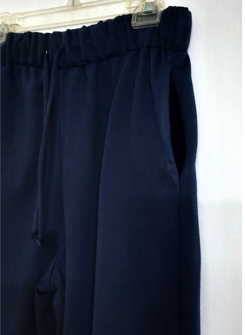 Styley Pants dark blue Color Melton Fabric.  - Image 2