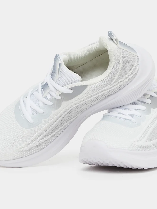 Styli Styli Textured Lace Up Running Shoes