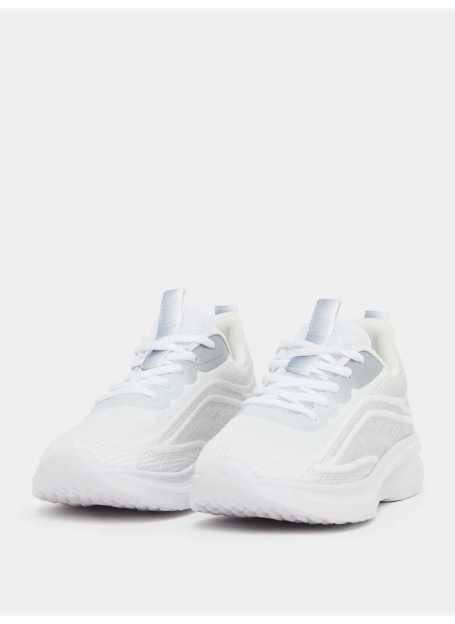 ستايلي Styli Textured Lace Up Running Shoes