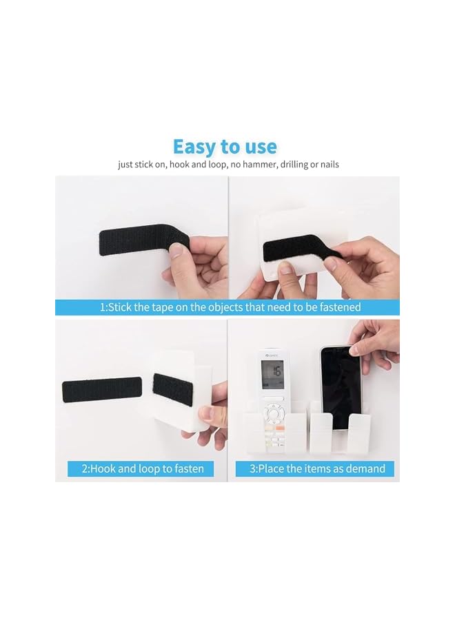PROMASS promass Hook and Loop Tape, 30 Sets Nylon Self Adhesive Heavy Duty Strips, Hook Loop Strips with Adhesive Heavy Duty, Sticky Back Tape Fastener, for Office, Home, School, Crafting (Black 3X 10cm)  - Image 5
