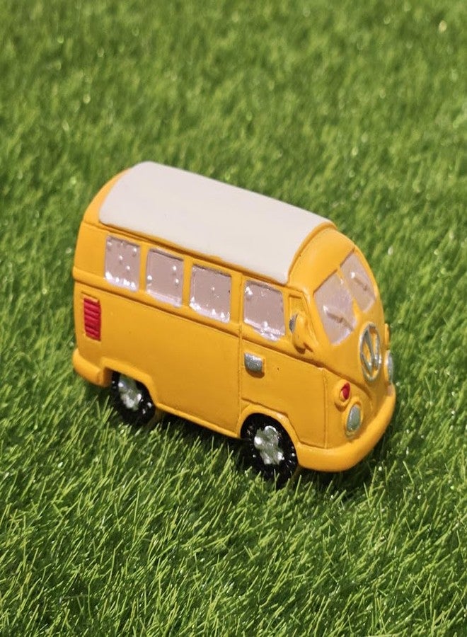 ARUNA DECOR Miniature Vintage Bus for Mini Garden Decor, Fairy Garden, Dollhouse Accessory & Home Decor | Handcrafted Mini Toy Bus Collectible | Cute Gifting Idea for Kids & Adults - Image 3