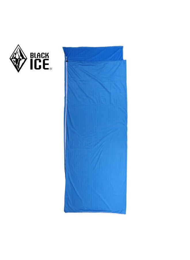 Black Ice Blackice Velvet Sleeping Bag Liner, Portable Travel Sleeping Pad, Hotel Guest Bed Sheet Protector Z6513/blue/one Size Fits All - Image 1