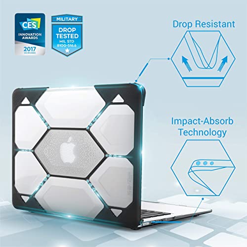 IBENZER Compatible with MacBook Air 11 Inch Case A1370 A1465, Heavy Duty Protective Hard Shell Case Cover for Apple Laptop Mac Air 11, Clear, HA11CYCL - Image 3