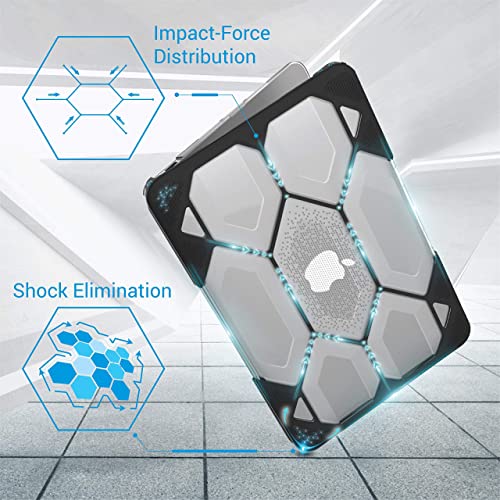 IBENZER Compatible with MacBook Air 11 Inch Case A1370 A1465, Heavy Duty Protective Hard Shell Case Cover for Apple Laptop Mac Air 11, Clear, HA11CYCL - Image 4