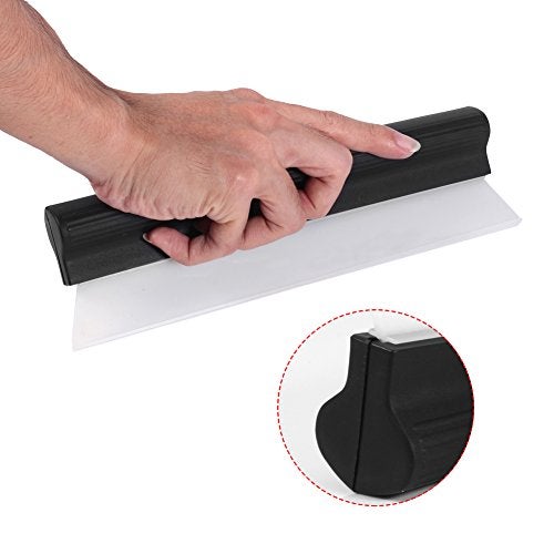 YOSOO Car Water Blade, Automotive Wiper Blade Squeegee, Silicone Water Blade Quick Drying Wiper Blade Squeegee 10 Inch Black for Car Vehicle Windshield Window Washing - Image 4