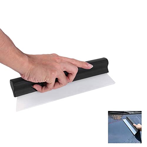 YOSOO Car Water Blade, Automotive Wiper Blade Squeegee, Silicone Water Blade Quick Drying Wiper Blade Squeegee 10 Inch Black for Car Vehicle Windshield Window Washing - Image 1