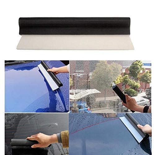 YOSOO Car Water Blade, Automotive Wiper Blade Squeegee, Silicone Water Blade Quick Drying Wiper Blade Squeegee 10 Inch Black for Car Vehicle Windshield Window Washing - Image 2