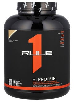 Rule One Proteins R1 Protein Powder Drink Mix Cookies & Creme 5.03 lb (2.28 kg) 