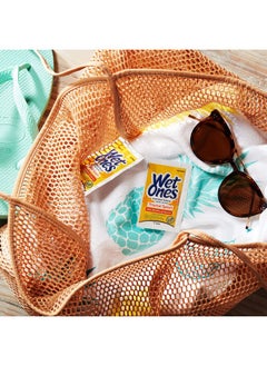 Wet Ones Wet Ones Antibacterial Hand Wipes Singles, Tropical Splash Wipes | Individual Wipes, Antibacterial Wipes, Hand Wipes Individually Wrapped | 24 ct. (6 pack)  - Image 5