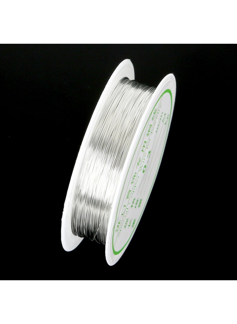 DIY Jewelry Copper Wire Accessories 0.3mm silver about 15 m
