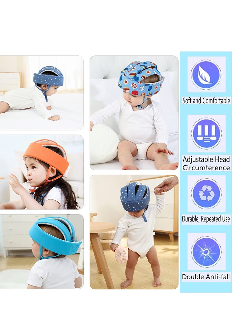 Excefore Baby Helmet, Toddler Soft Adjustable Cap When Learning to Walk, Children Walking Harnesses Hat for Running Crawling - Image 5