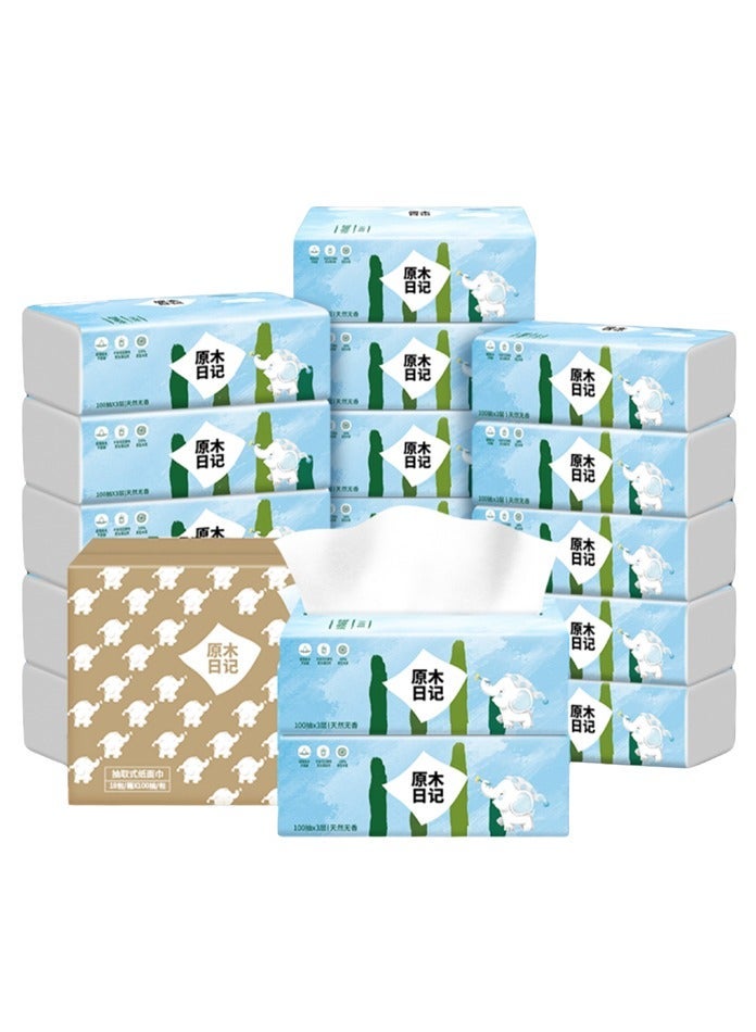 MODI Ultra-Soft Facial Tissues Bulk Pack – 30 Packs x 136 Sheets, 3-Ply High-Absorbency White Tissue Paper (180mm x 130mm) - Image 2