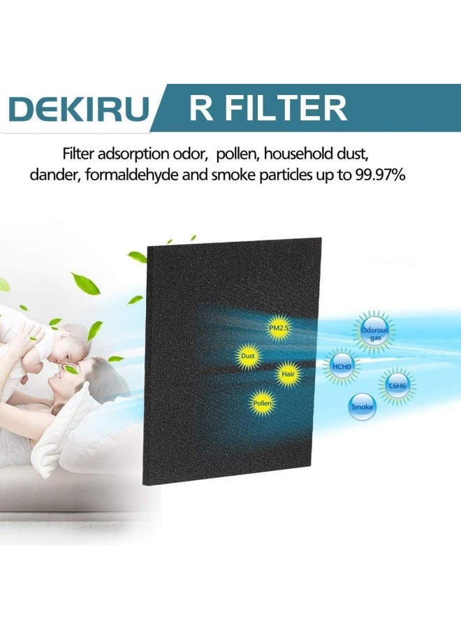 DEKIRU Carbon Activated Filter Precut for HPA300 Prefilter Compatible with Honeywell Air Purifier Filter Replacement Fit for Easy Installation Advanced Filters 6 Pack - Image 2