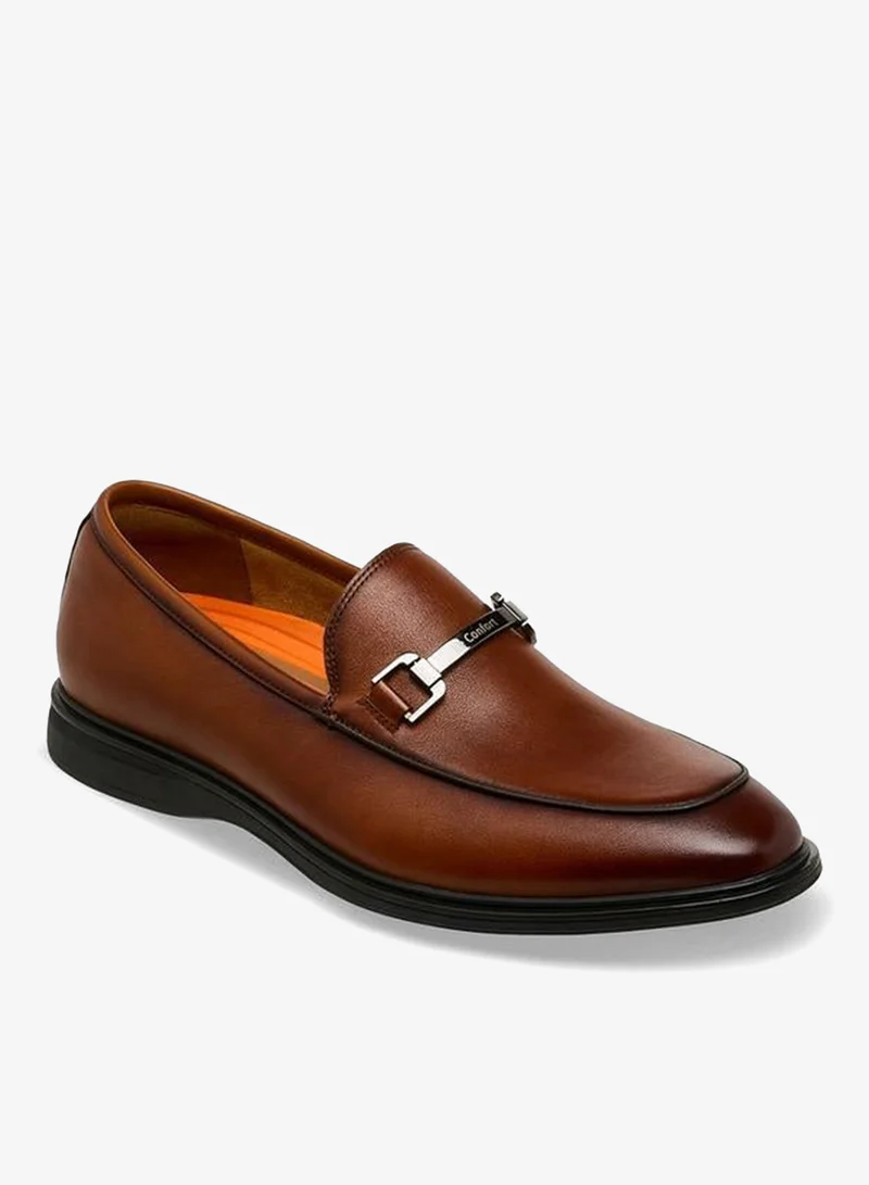Le Confort BROWN Slip-On Leather Loafers for Men | Best Price UAE