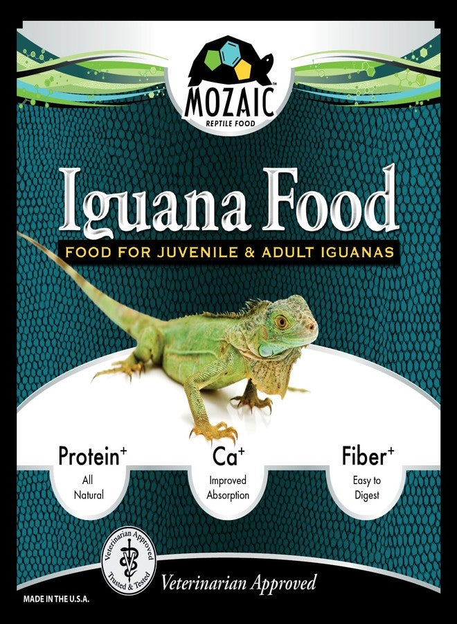 Mozaic Iguana Food | Food for Juvenile and Adult Iguanas | Small Red Pellet (1/8") | Complete Formulated Diet | 2 Pound Bag (2 LB) - Image 2