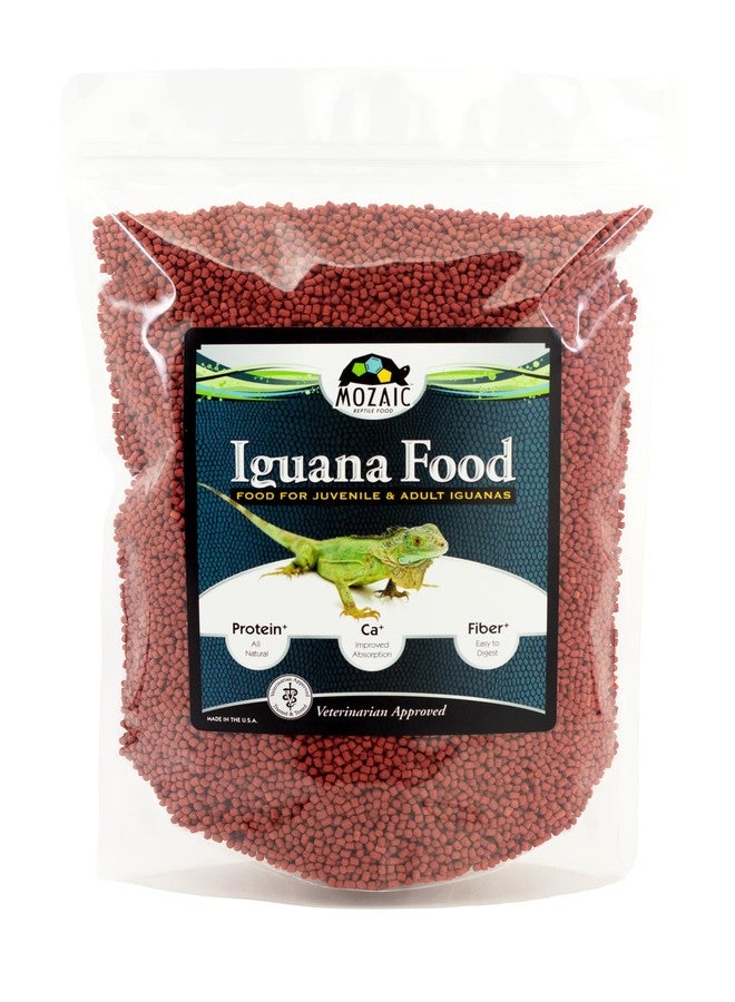 Mozaic Iguana Food | Food for Juvenile and Adult Iguanas | Small Red Pellet (1/8") | Complete Formulated Diet | 2 Pound Bag (2 LB) - Image 1