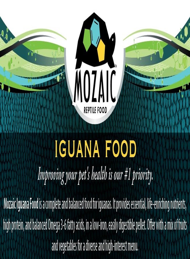 Mozaic Iguana Food | Food for Juvenile and Adult Iguanas | Small Red Pellet (1/8") | Complete Formulated Diet | 2 Pound Bag (2 LB) - Image 5