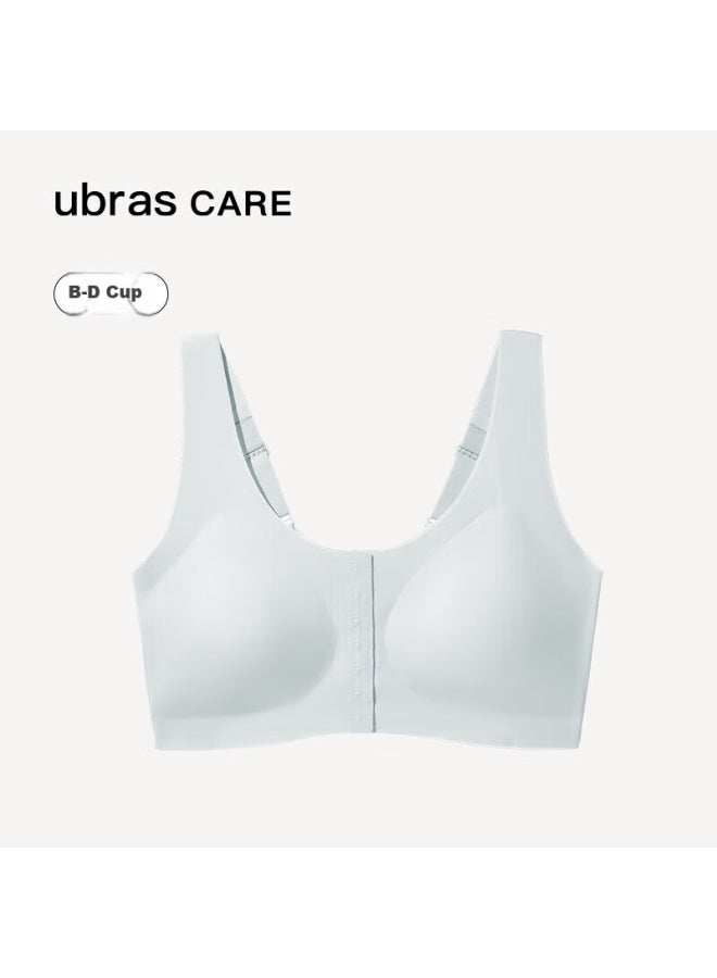 Ubras Care New Post-surgery Front-closure Seamless Bra For Breast Implants, Skin Color, Size L - Image 1