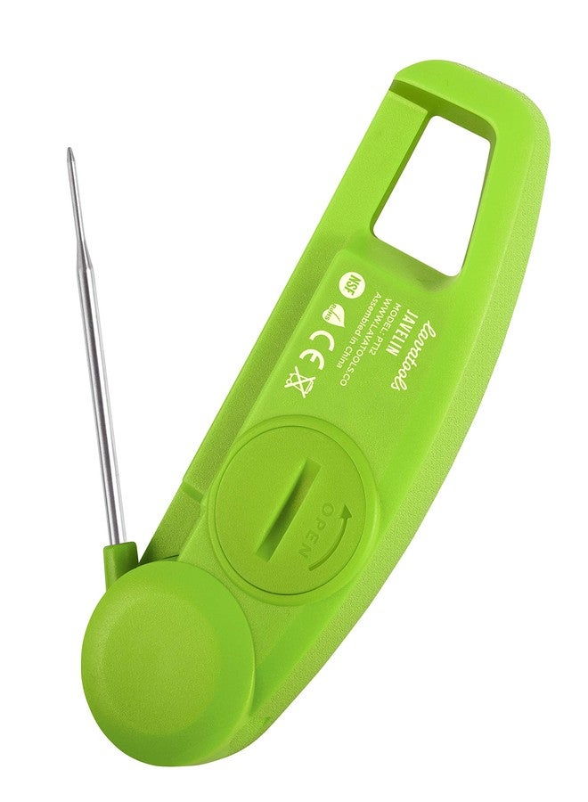 Lavatools Javelin® Ultra-Fast 3-Second Digital Instant Read Meat Thermometer for Grill and Cooking, 2.75" Probe, Compact Foldable Design, Large Display, IP65 Water Resistant, NSF Certified - Wasabi - Image 3