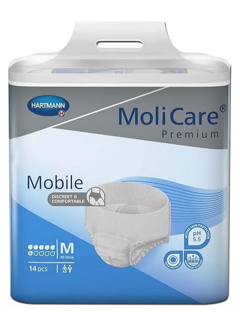 Molicare سروال حماية متنقل، متوسط 14 قطعة - Image 4