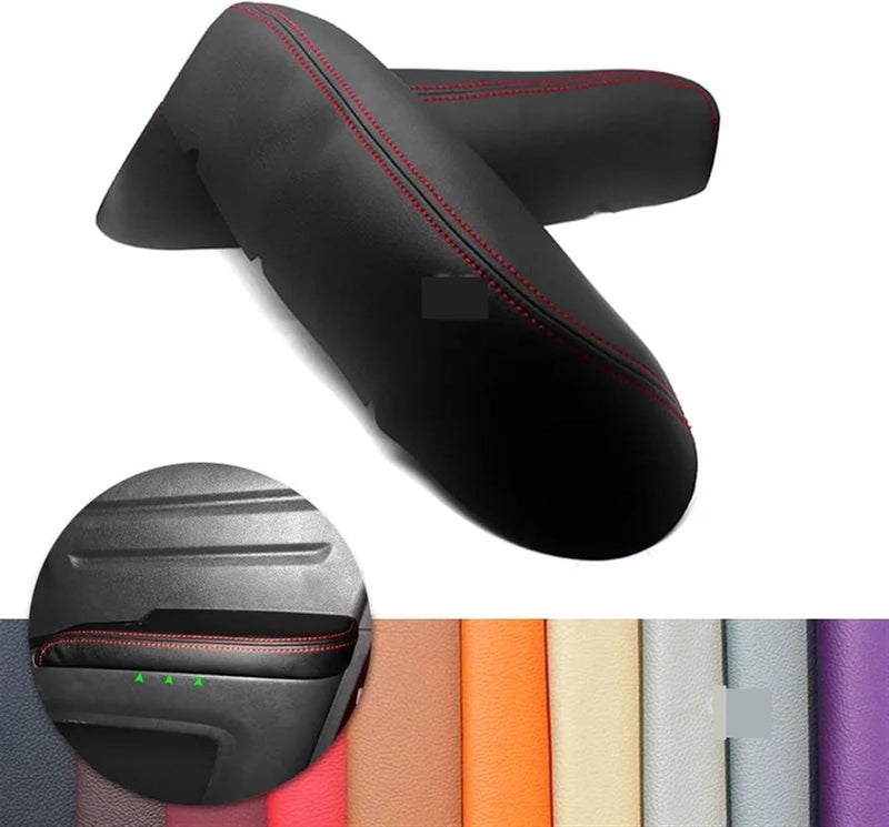 QASULER Microfiber Leather Door Armrest Covers for Ridgeline - Image 4