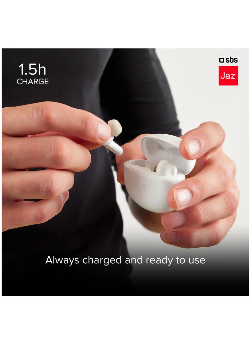 SBS True Wireless Stereo earphones Bluetooth BT TWS earbuds headphones automatically pair by themselves and are powered by a wireless charger ideal for tablets, Laptop, iPhone, Samsung, Huawei and other  - Image 5