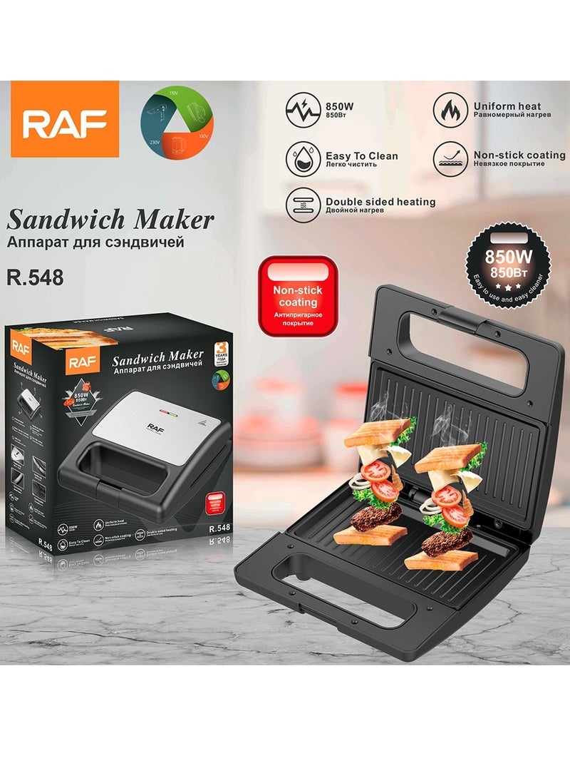 آر إيه أف ماكينة ساندويتش تسخين منزلية على الوجهين ماكينة إفطار متعددة الوظائف ماكينة الخبز - Image 1