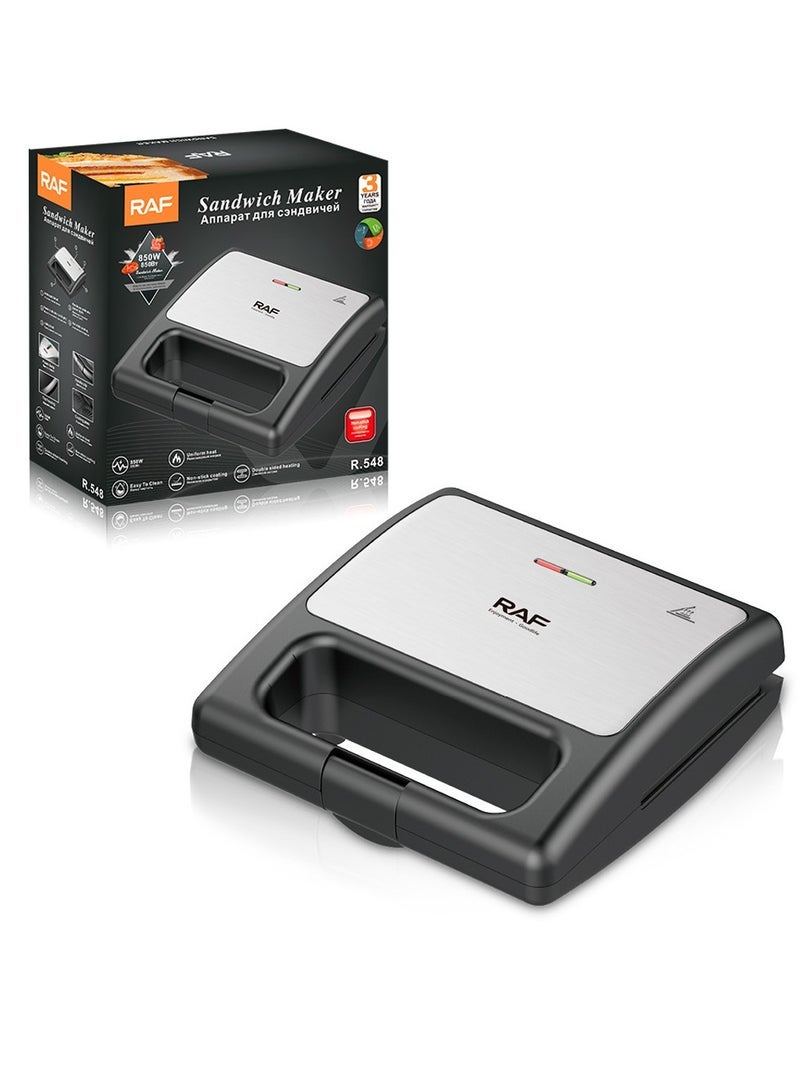 آر إيه أف ماكينة ساندويتش تسخين منزلية على الوجهين ماكينة إفطار متعددة الوظائف ماكينة الخبز - Image 2
