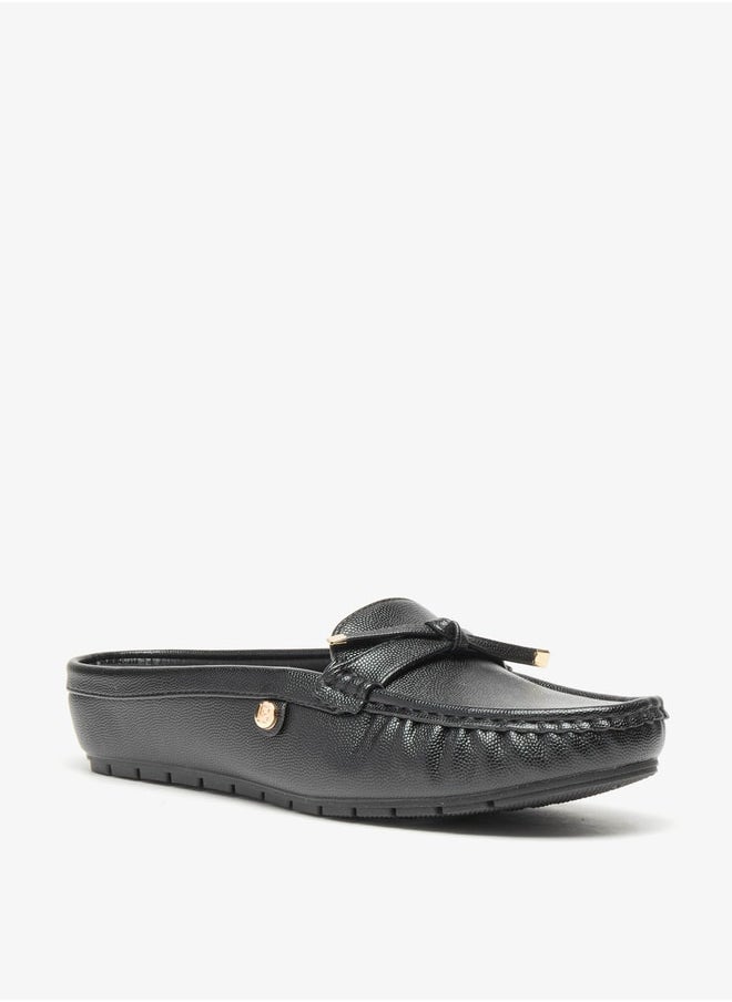 Flora Bella By Shoexpress - Women's Bow Accent Slip-On Mules - Image 1