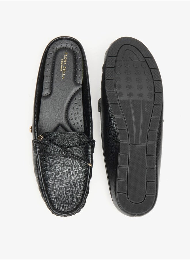 Flora Bella By Shoexpress - Women's Bow Accent Slip-On Mules - Image 1