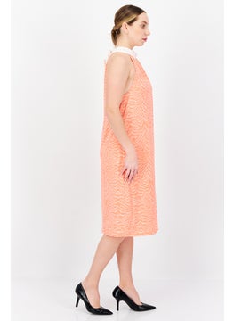 Women Allover Print Midi Dress, Coral - pzsku/Z5A59836C22C818F8A157Z/45/_/1737987340/e250e434-8cca-4f4b-99e0-f2bad81d1169