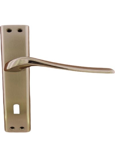 Venus Nickel Satin Mirrored Door Handle Wc (Left)  - Image 1