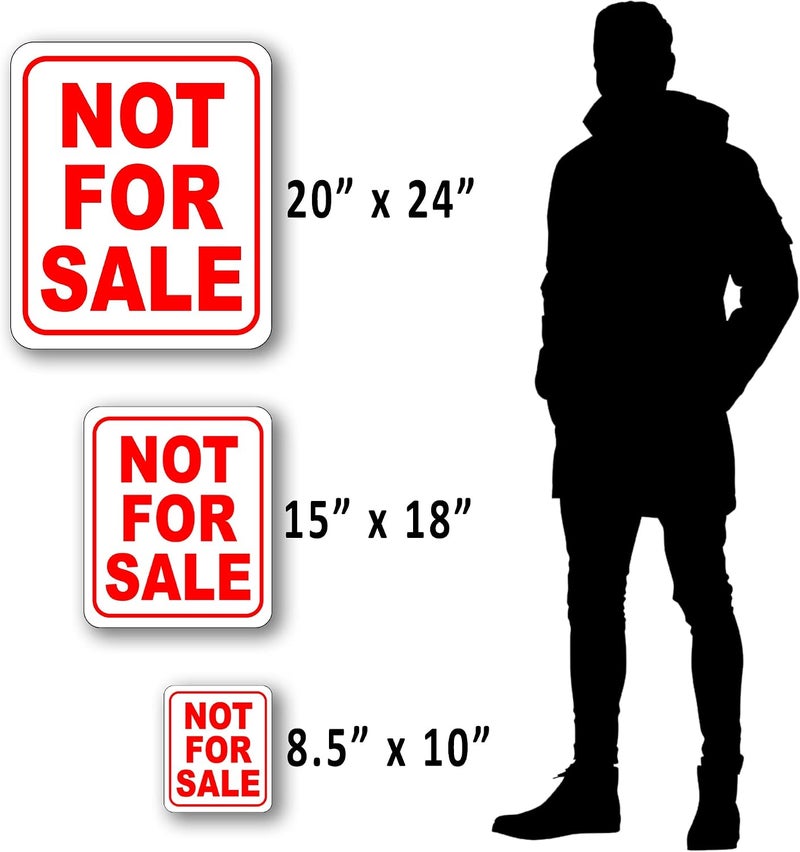 Work House Signs Not For Sale Sign - Aluminum Business Sign 8.5 x 10 - Image 2
