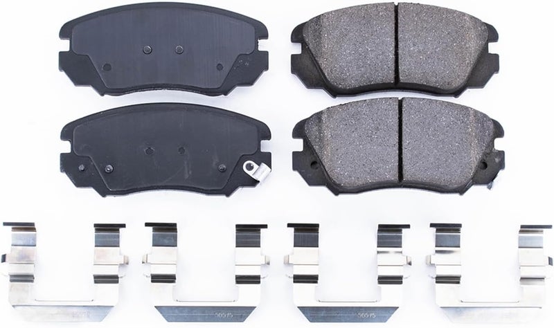 POWERSTOP Power Stop Front Brake Kit For Buick Allure 2010 |Cascada 2016-19 |LaCrosse 2010-16 |Regal 2011-17 |Cadillac ELR 2014-16 |Equinox 2010-17 - Ceramic Brake Pads With Installation Hardware, 17-1421 - Image 2