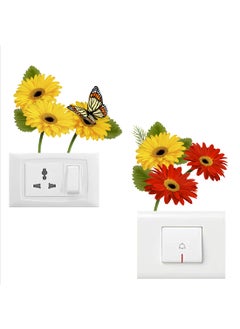 Rangoli Rangoli Switch Board Stickers Standard Size Multicolor Vinyl 40 Inch by 20 cm Pack of 1 CodeSB27  - Image 1