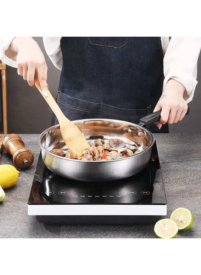 3 Piece Stainless Steel Cookware Set With Bakelite Handle Heavy Duty 201 Steel Pot Frying Pan Saucepan With Lids Induction Compatible Durable Kitchen Cookware For Stoves Small And Large Kitchens Ideal Gift For Cooks And Professional - Image 5