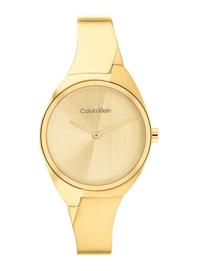 CALVIN KLEIN ساعة يد نسائية أنالوج دائرية الشكل من الستانلس ستيل 25200235 30 ملم - Image 1