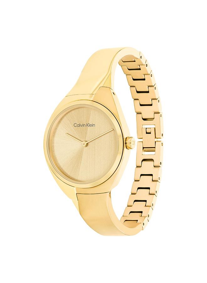 CALVIN KLEIN ساعة يد نسائية أنالوج دائرية الشكل من الستانلس ستيل 25200235 30 ملم - Image 2