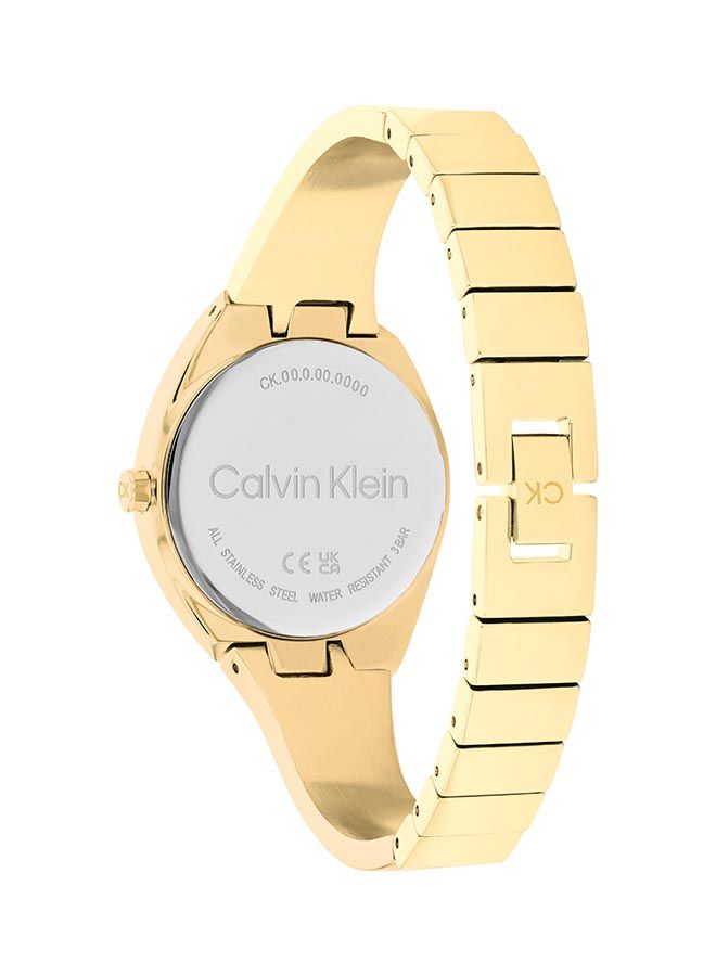 CALVIN KLEIN ساعة يد نسائية أنالوج دائرية الشكل من الستانلس ستيل 25200235 30 ملم - Image 3