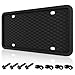 Podestaa 1 Pack License Plate Frames TPU Black Car Licence Plates Frame Holder for Men and Women Front Rear Plate Frame Protector with Screw Kit - Image 2