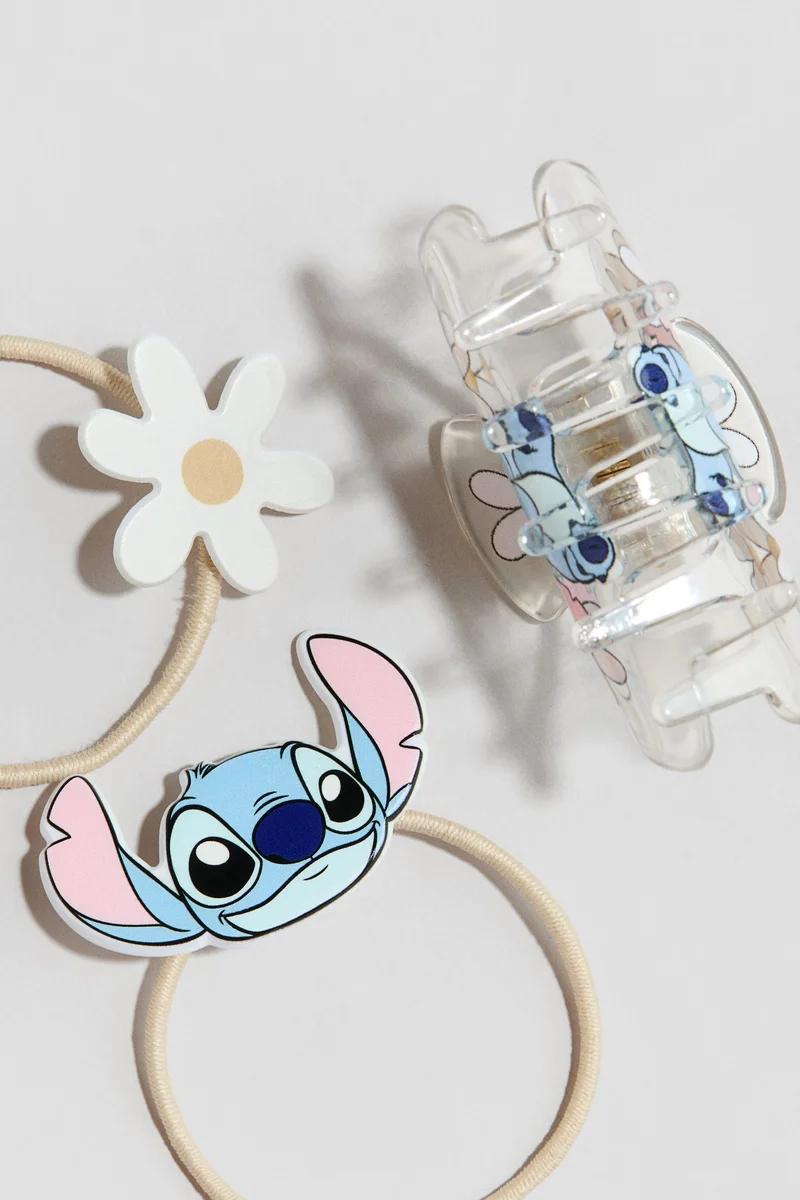 H&M Motif-detail hair elastics and claw