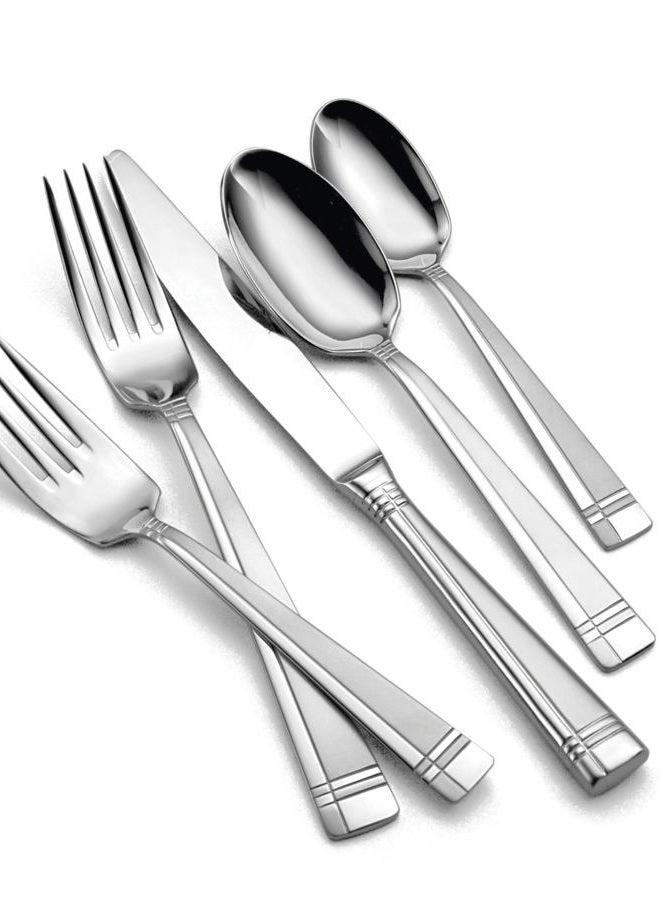 ONEIDA T078045AL20 Amsterdam 45 Piece Everyday Flatware Set, Service For 8 - Image 4