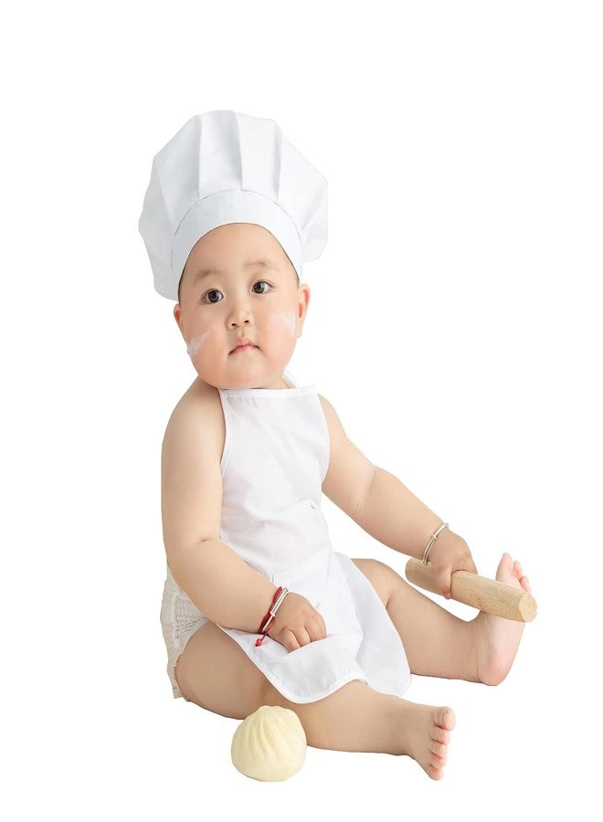 BXT Newborn Photography Prop Cute Baby Chef Hat Apron Costume Set Outfit Toddler Cosplay Costume for 6-12 Months Boys Girls - Image 1