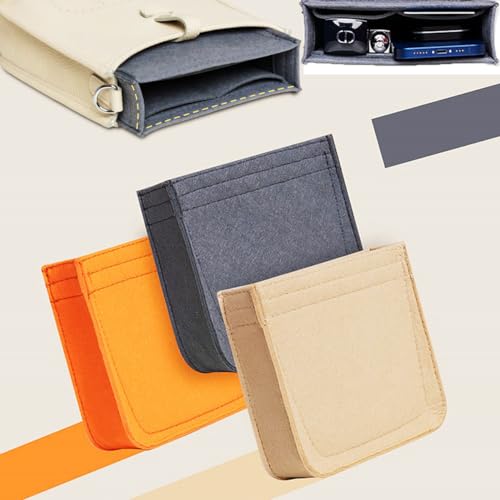 Lckaey Felt Organizer- for TPM Bag Evelyne 16 Bags Insert- Handbag insert Purse-1003Grey-S - Image 5