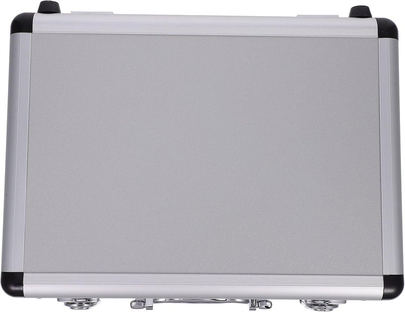LABRIMP Aluminum Alloy Tool Carrying Box with Foam Lining, Portable Handheld Tool Storage Organizer Suitcase 320X230X110Mm, Secure Toolbox for Household and Workshop Use - Image 1
