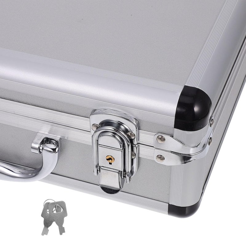 LABRIMP Aluminum Alloy Tool Carrying Box with Foam Lining, Portable Handheld Tool Storage Organizer Suitcase 320X230X110Mm, Secure Toolbox for Household and Workshop Use - Image 3