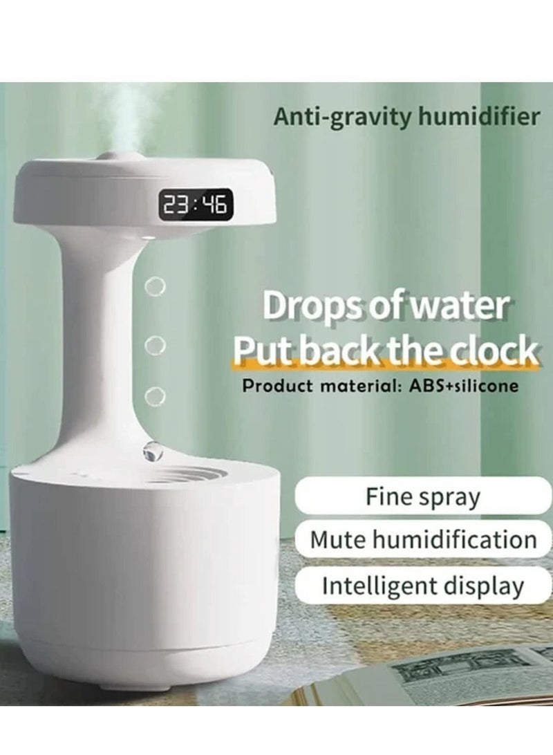 Anti-gravity humidifier with aroma diffuser clock, water droplet return flow, anti-gravity air humidifier, aromatherapy, levitating water droplets, ultrasonic humidifiers for bedroom. - Image 5