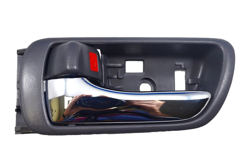 PT Auto Warehouse TO2469MGLH Inside Interior Inner Door Handle Gray Housing with Chrome Lever Driver Side